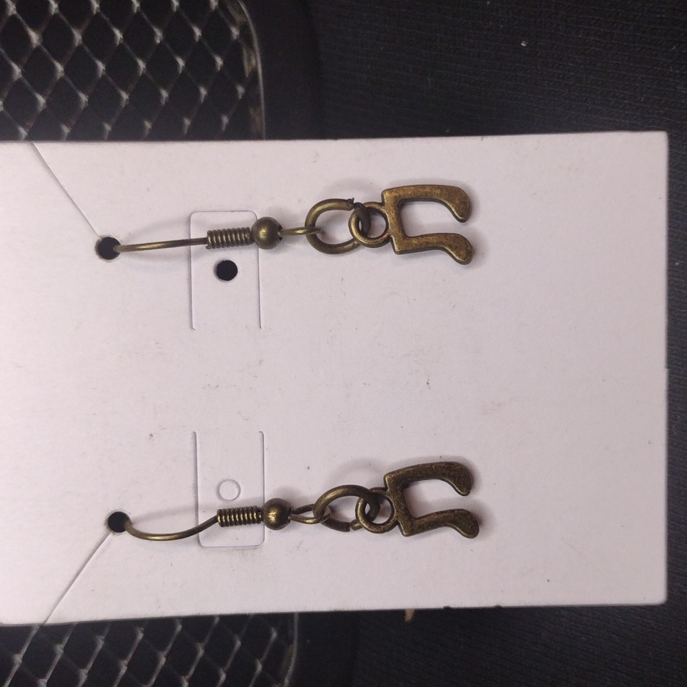 Mini Music Note Earrings